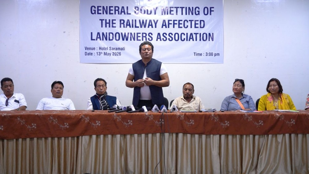 RALOA executives during the press conference held at the Saramati Hotel in Dimapur on May 13. (Morung Photo)